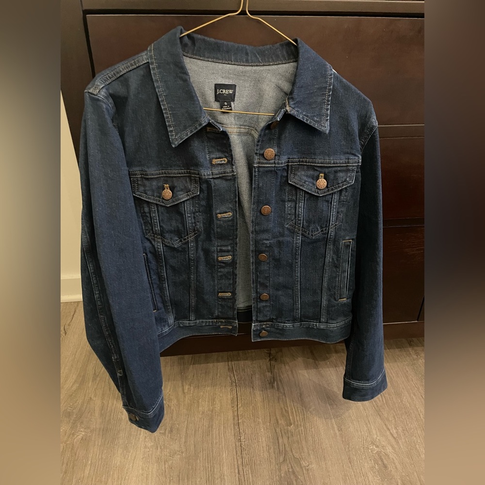 J Crew Dark Denim Jean Jacket